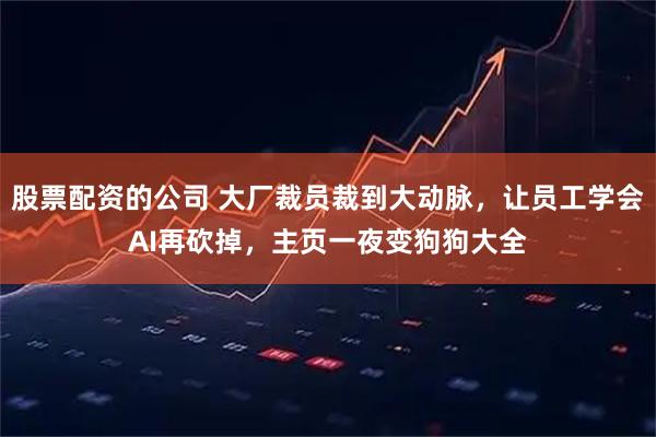 股票配资的公司 大厂裁员裁到大动脉,让员工学会AI再砍掉,主页一夜变狗狗大全
